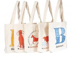 Canvas Tote Bag, Cotton Grocery Bag, Calico Bag,