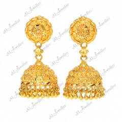 22Ct Gold Filigree Jhumkay Earrings
