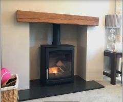 Seamless Fireplace Installation Stove Conversion