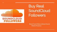 Buy Soundcloud Followers Online At Affordable Pr