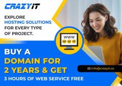 Buy A Domain For 2 Years & Get 3 Hours Of Web Se