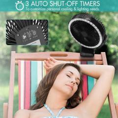 Collapsible Oscillating Fan, Rechargeable Batter