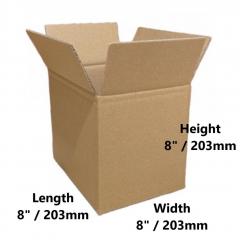 8 X 8 X 8 Inch Single Wall Cardboard Boxes Sw8  