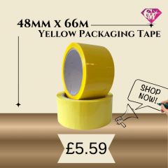 Multipurpose Yellow Tape  48Mm X 66M For Packing
