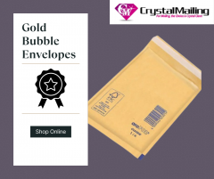 Gold Size 1 A000 Bubble Envelopes  Eco-Friendly 