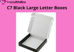 Sleek C7 Postal Boxes  Premium Black Letterbox B