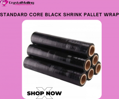 Standard-Core Black Shrink Pallet Wrap 500 Mm  2