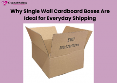 Why Single Wall Cardboard Boxes Are Ideal For Ev