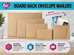 Board Backed Envelopes For Secure And Profession