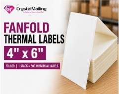 Fanfold Thermal Labels 4 X 6 Inch  Folded Shippi