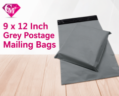 Buy 9 X 12 Inch Grey Postage Mailing Bags