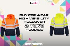 Buy C2P Wear High Visibility Pullover 2 Tone Hoo