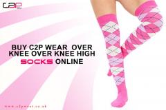 Buy C2P Wear Over Knee Over Knee High Socks Onli