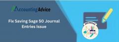 Fixed  Saving Sage 50 Journal Entries Issue