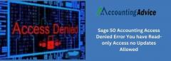 Fixed  Sage 50 Accounting Access Denied Error ,R