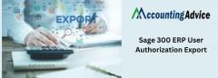 Guide  Sage 300 Erp User Authorization Export