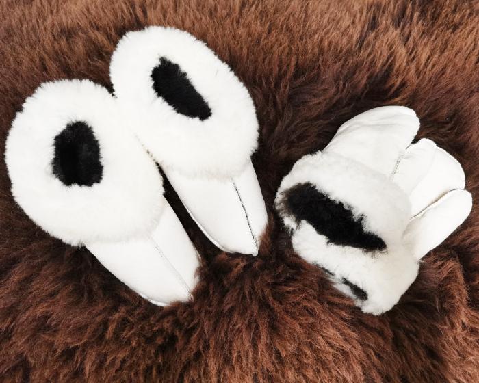 Wool gloves and sheepskin slippers, unisex, WHOLESALE ONLY 7 Image