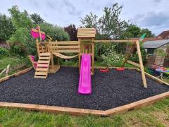 Rubber Playground Chippings For Childrens Play A