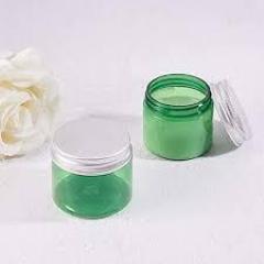 Green Cosmetic Cream Jar