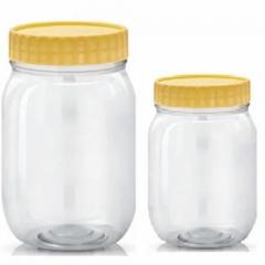 Round Transparent Pet Jars