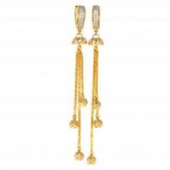 Magnificence Of Gold Earrings