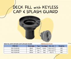 Boat Deck Fill With Keyless Cap & Splash Guard