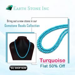 Natural Arizona Turquoise Gemstone Necklace For 