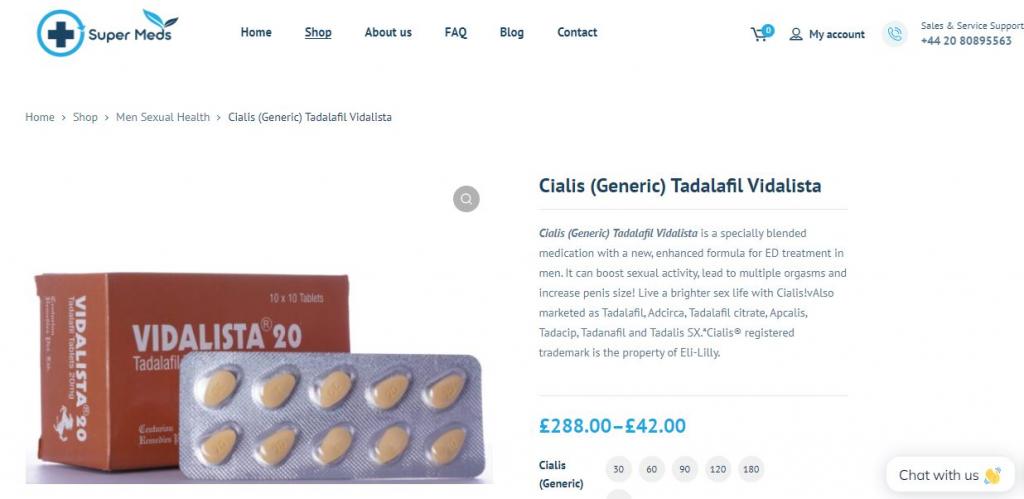 Low Price Cialis Generic Tadalafil Vidalista 6 Image