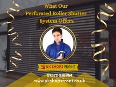 What Our Perforated Roller Shutter System Offers