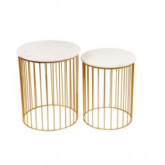 Stylish Marble Nesting Tables For Sale