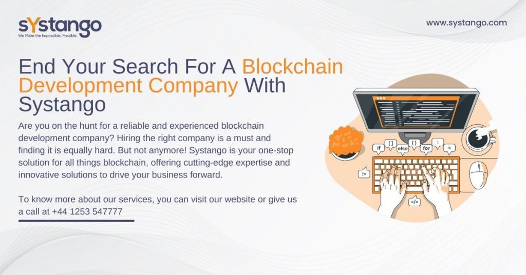 End Your Search For A Blockchain Development Company With Systango 2 Image