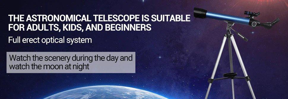 Uscamel Optics 50AZ Refracting Telescope for Beginners 3 Image