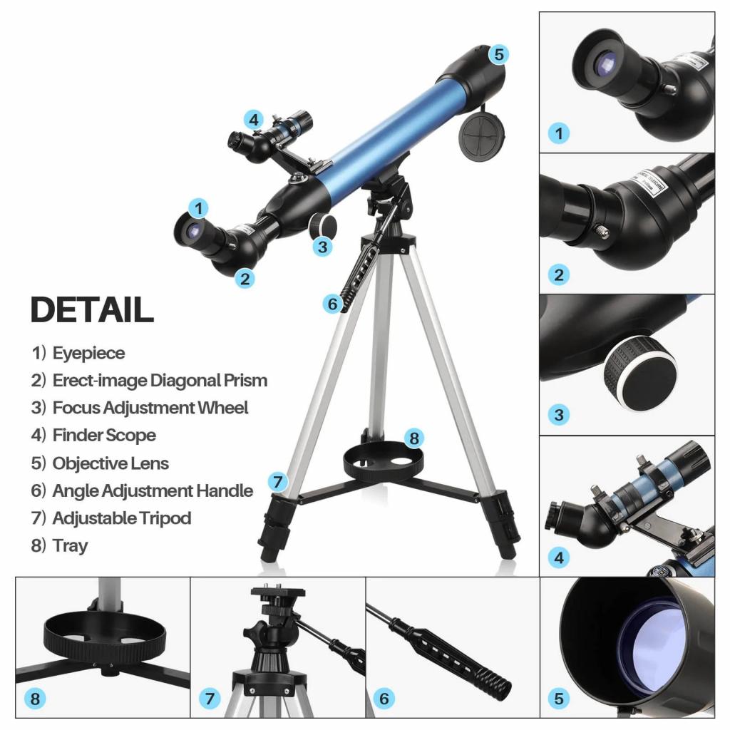 Uscamel Optics 50AZ Refracting Telescope for Beginners 4 Image