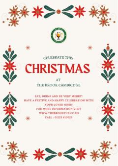 Christmas Events In Cambridge  Brook Pub Christm