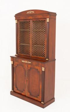 Elegant Period Regency Mahogany Library Cabinet