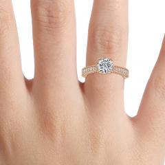 Round Diamond Vintage Engagement Ring For Your P