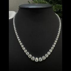 For Sale Stunning Diamond Graduated Tennis Neckl