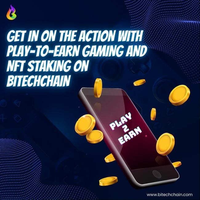Get in on the action with Play-to-Earn Gaming and NFT staking on Bitec 2 Image