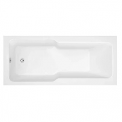 Lux Straight 1700X750Mm Shower Bath With Quartz 