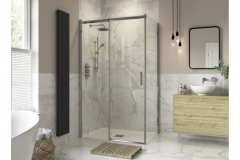 Roma8 Premium Semi Framed Sliding Shower Door Wi
