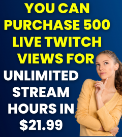 You Can Purchase 500 Live Twitch Views For Unlim