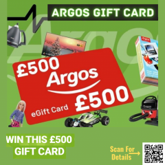 Claim N Get Free  500 Argos Gift Card