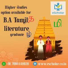 Higher Studies Option Available For B.a Tamil Li