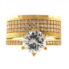 22Ct Gold Solitaire Ring  5.83G