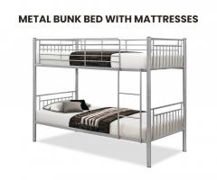 Metal Bunk Bed With Mattresses