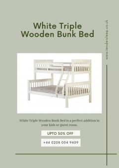Triple Bunk Bed With Mattresses