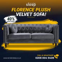 Florence Plush Velvet Sofa