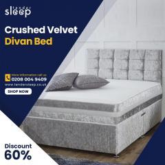 Crushed Velvet Divan Bed