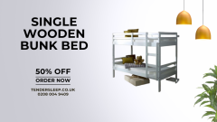 Single Wooden Bunk Bed