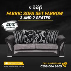 Farrow 3 And 2 Seater Fabric Sofa Set